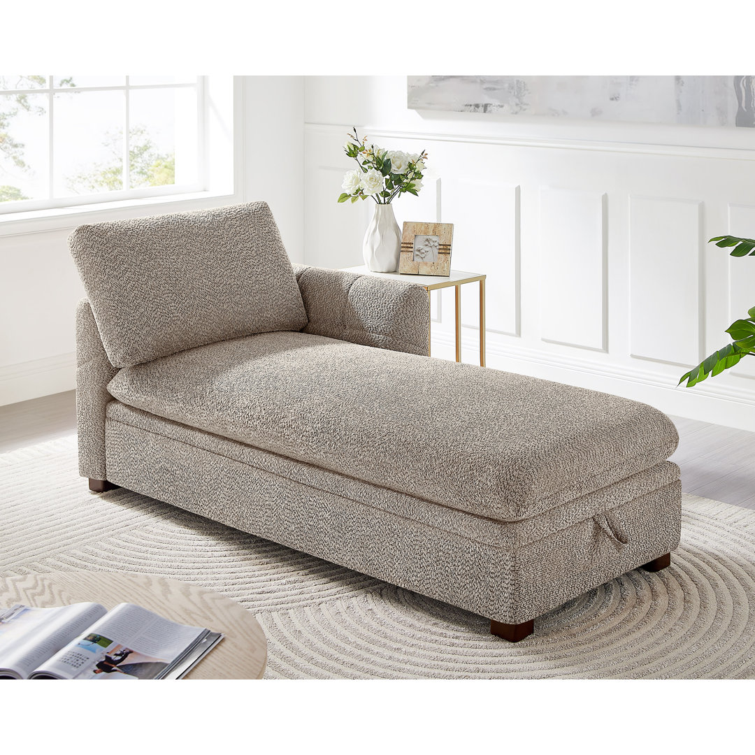 34.65’’ Upholstered Chaise Lounge Sofa Chair